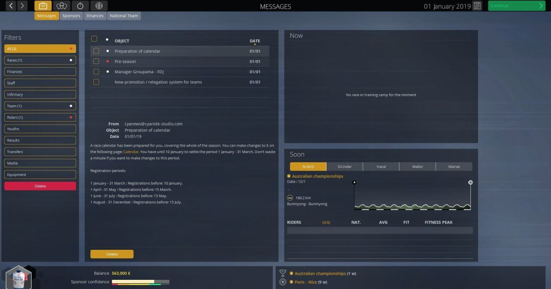 Pro Cycling Manager 2019游戏截图