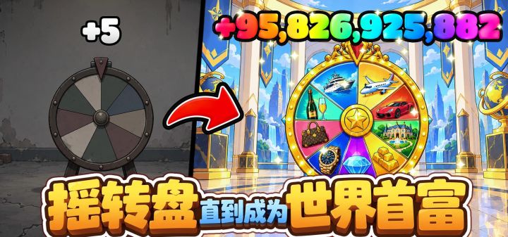 摇转盘直到成为世界首富 封面