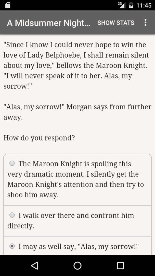 A Midsummer Night's Choice游戏截图