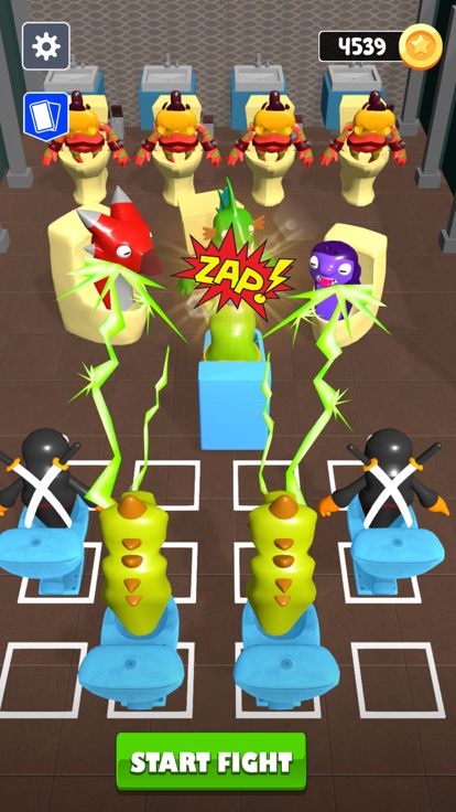 Merge Toilet Monster Battle 3D游戏截图