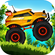 Jungle Monster Truck Kids Race