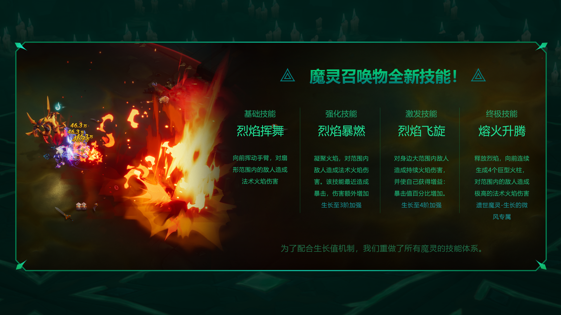 魔灵召唤物新机制：生长值