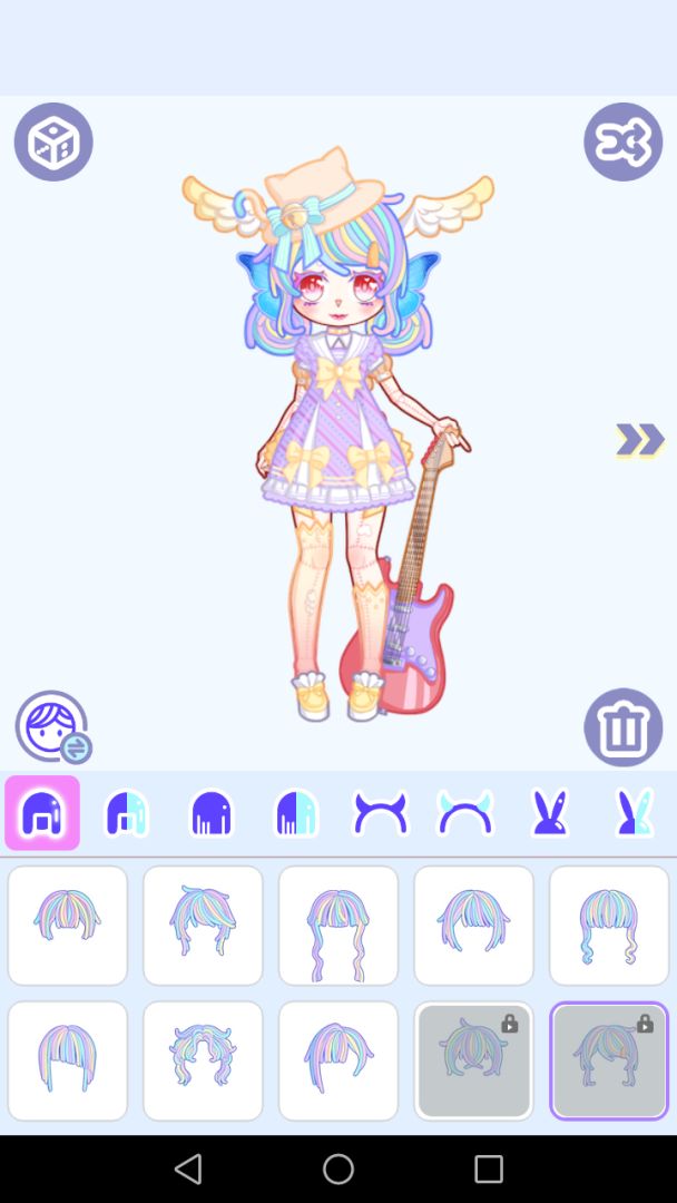 魔幻粉彩女孩萌拼平台游戏截图