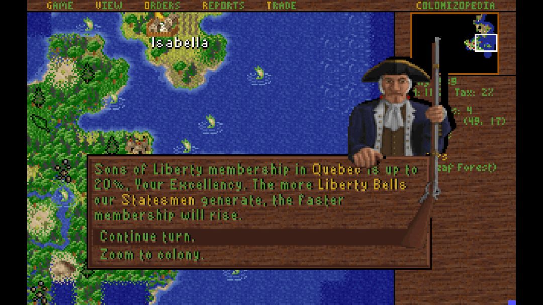 Sid Meier's Colonization (Classic)游戏截图