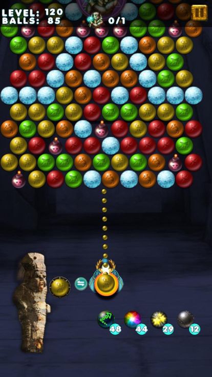 玛雅神庙 开心消除 - 经典泡泡射击单机祖玛休闲小游戏游戏截图