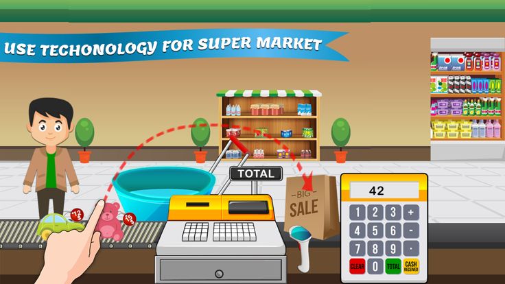 超市收银台游戏 教育 Sim游戏截图