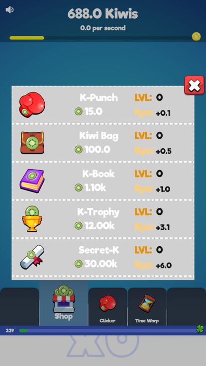 Fruit Clicker Kiwi Ver游戏截图
