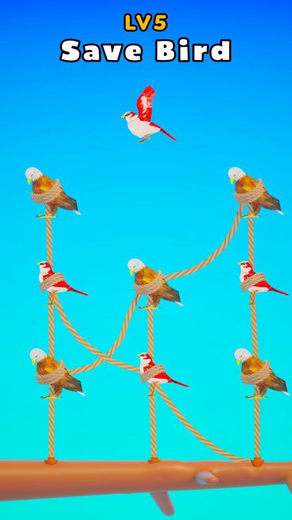 Birds And Ropes: Cut游戏截图