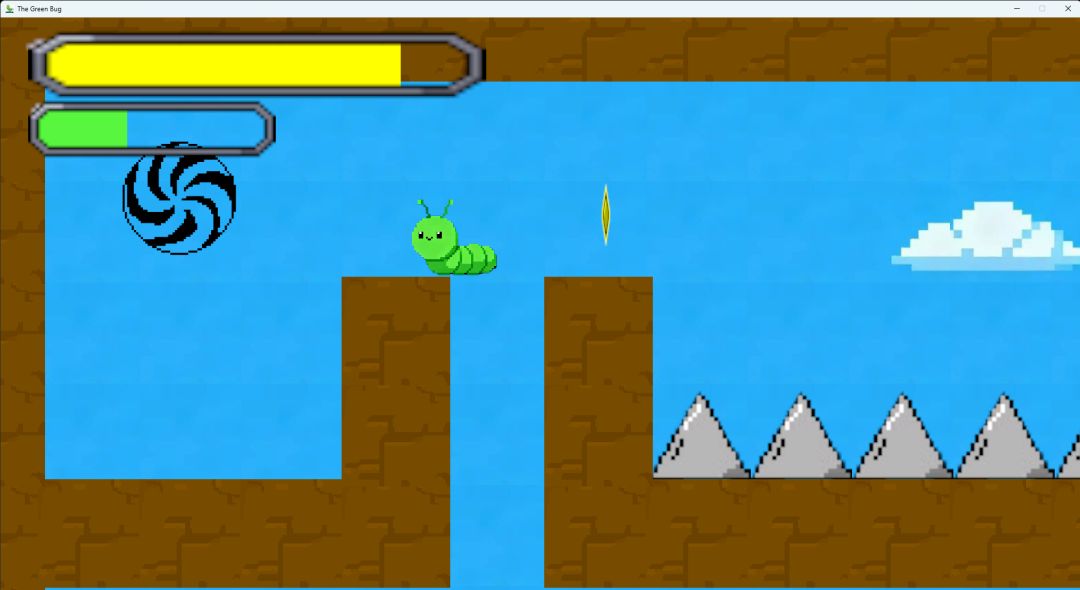 小绿虫的冒险蹦践游戏截图