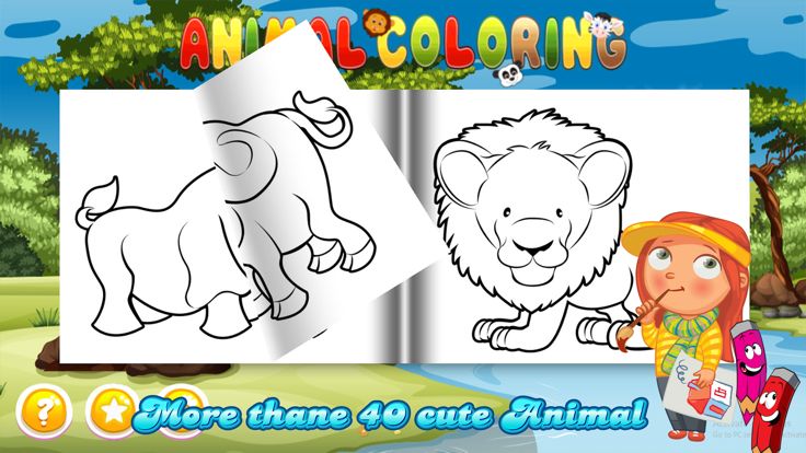 Toddler Educational - Animal Coloring Kids Games游戏截图
