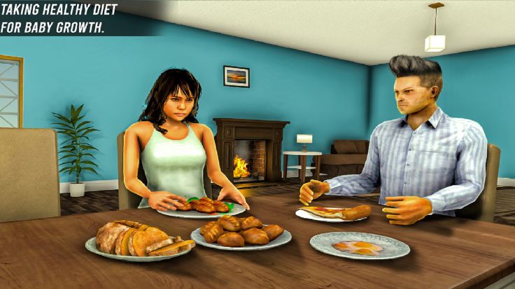 Pregnant MOM Care Baby Sims 3D游戏截图