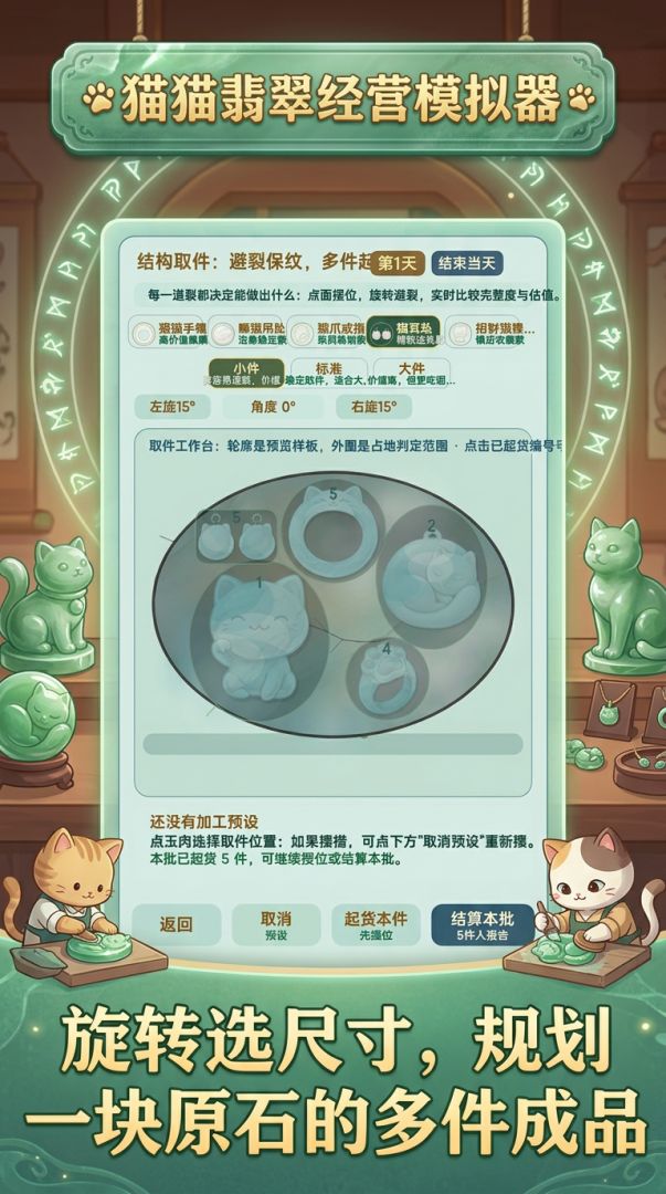 猫猫翡翠经营模拟器游戏截图