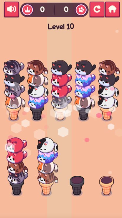 Ice Cream Cat – Color Sort游戏截图