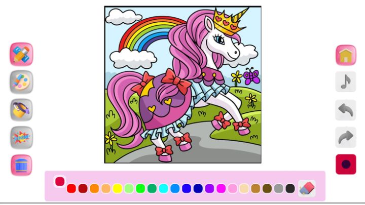 Coloring Princess for Kids游戏截图
