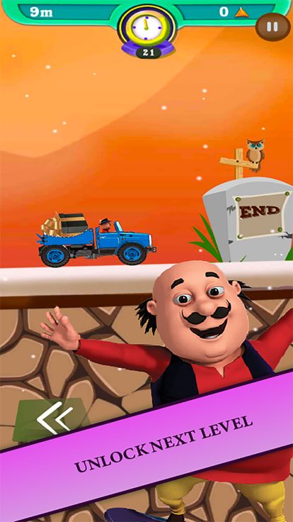 Motu Patlu Hill Racing Game游戏截图
