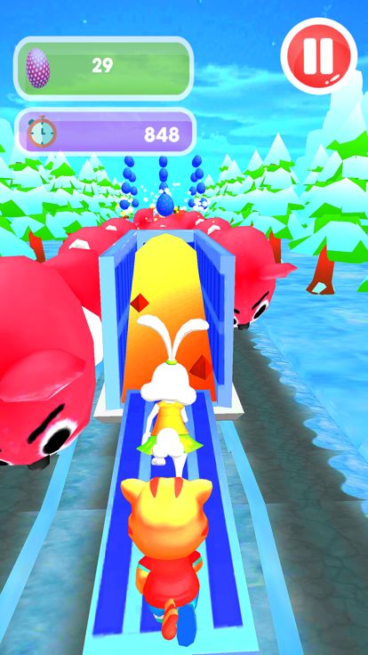 Easter Bunny Run Rush Egg Hunt游戏截图
