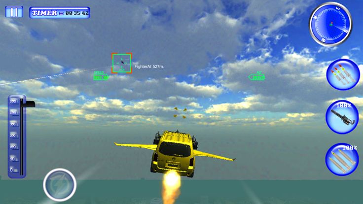 飞行吉普炮艇战3D游戏截图