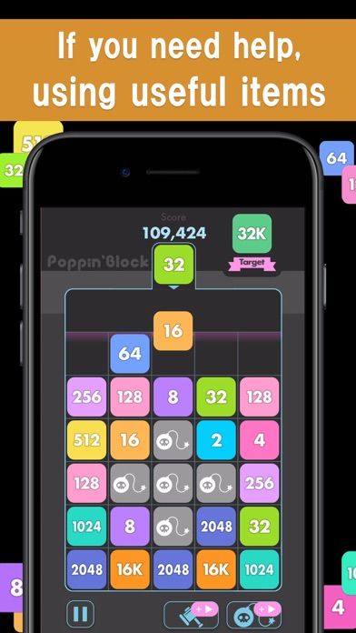 Number drops with 2048游戏截图