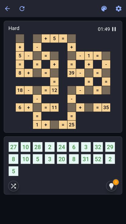 Cross Math - Math Puzzle Games游戏截图