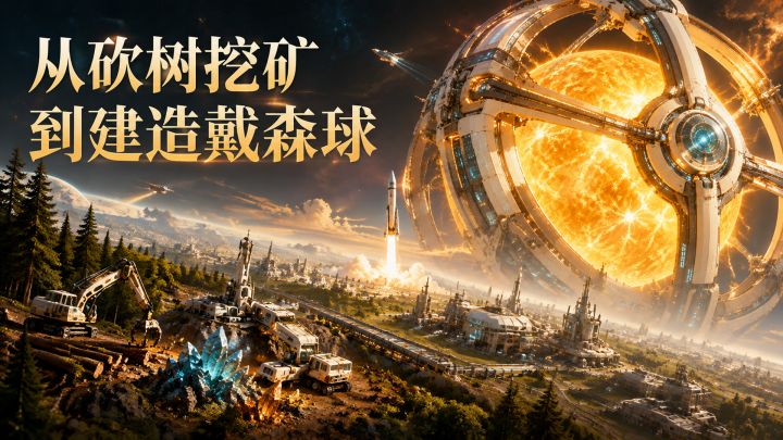 从砍树挖矿到建造戴森球 封面