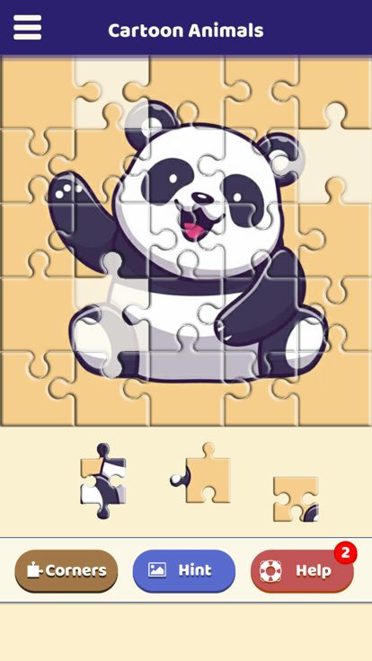 Cartoon Animals Puzzle游戏截图