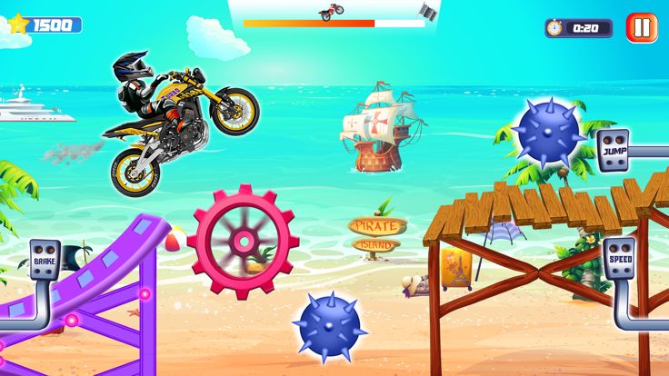 Bikes Stunt Downhills Racing游戏截图