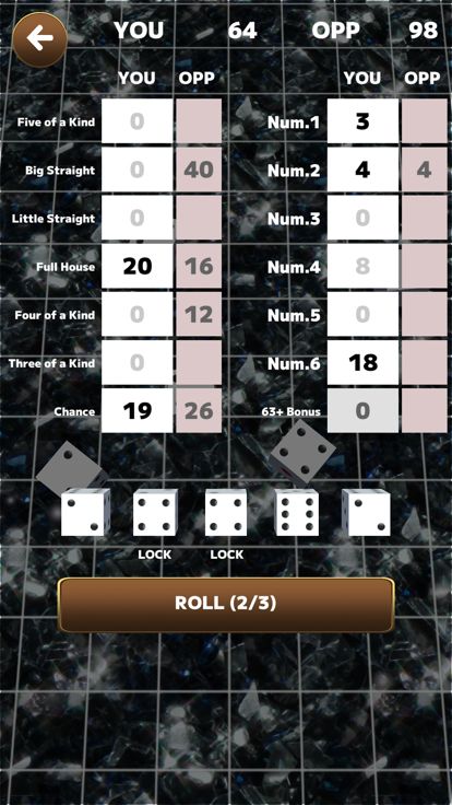 Yatzy Exciting Dice Game游戏截图