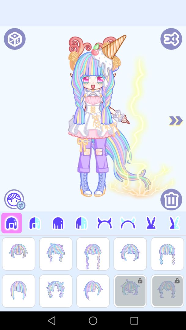 魔幻粉彩女孩萌拼平台游戏截图