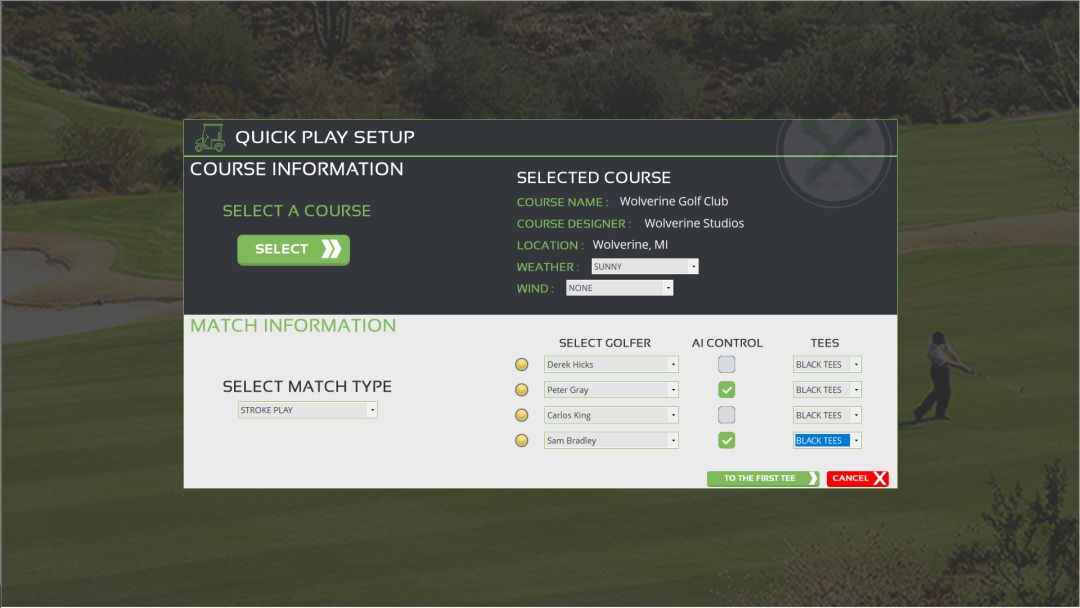 Draft Day Sports: Pro Golf游戏截图