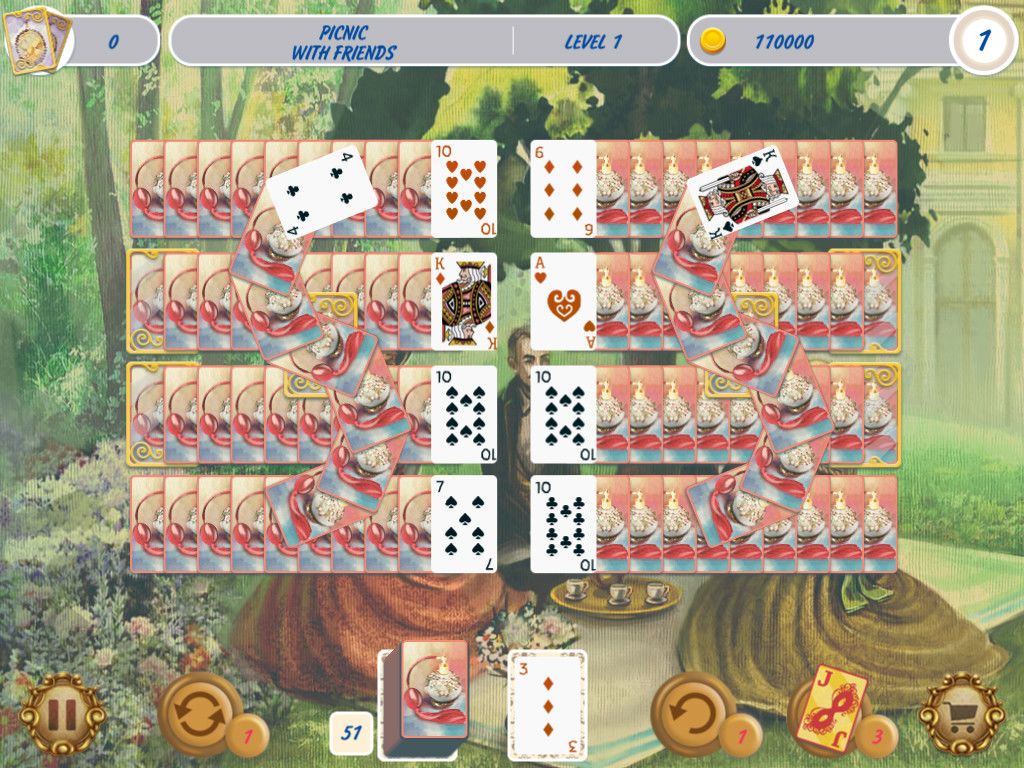 Solitaire Victorian Picnic 2游戏截图