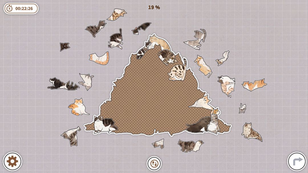 挤在一起的猫猫游戏截图