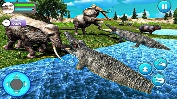 Crocodile Attack Wild Sim Game游戏截图
