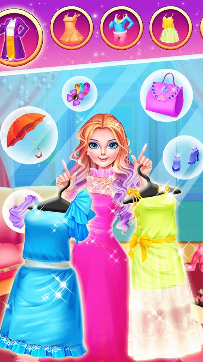 潮流女生发型设计沙龙 - 女孩装扮小游戏游戏截图