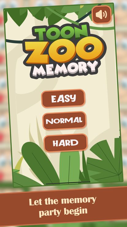 Toon Zoo Memory游戏截图