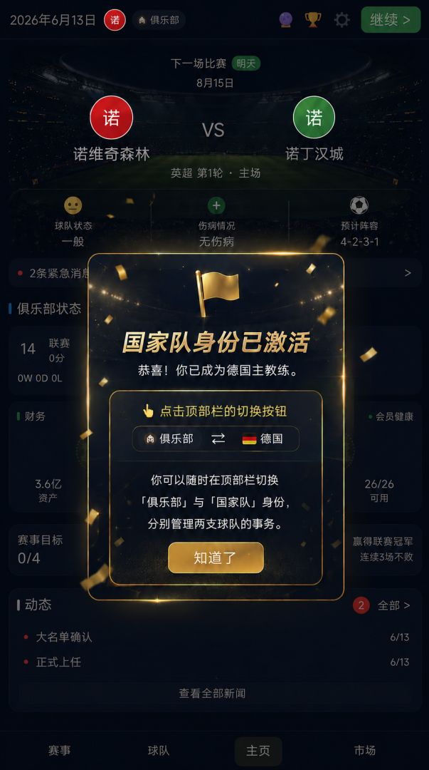 足球经理:冠军之路游戏截图