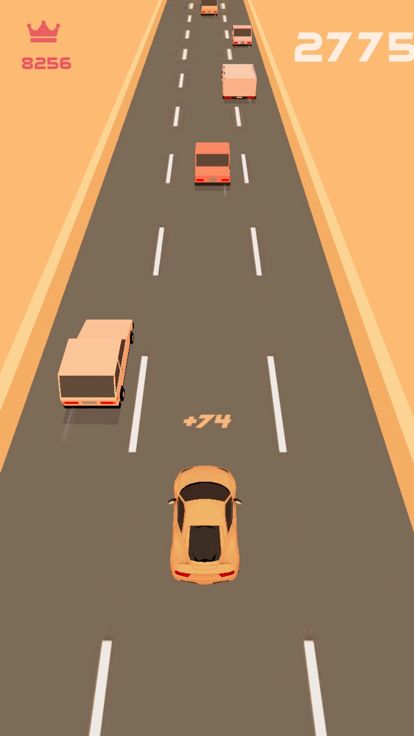 Race Car Racer - Pixel Traffic游戏截图