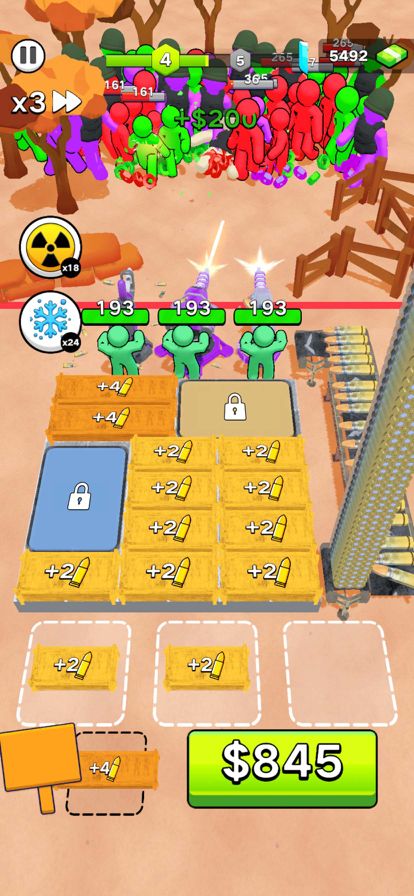 枪弹幸存者 - 末世堡垒 放置类割草挂机模拟器游戏截图