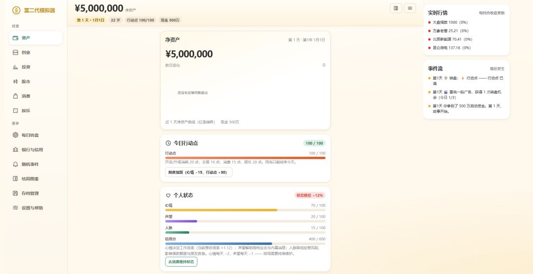 富二代模拟器游戏截图