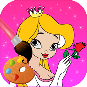 公主小妹 著色遊戲 (着色页 手指画)icon