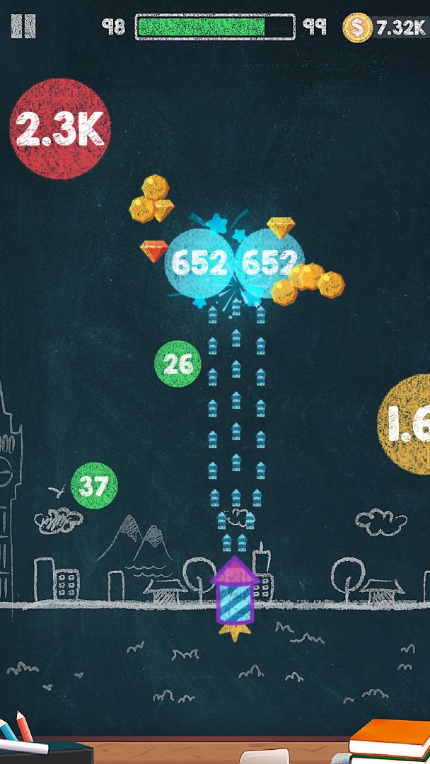 粉笔射击游戏截图