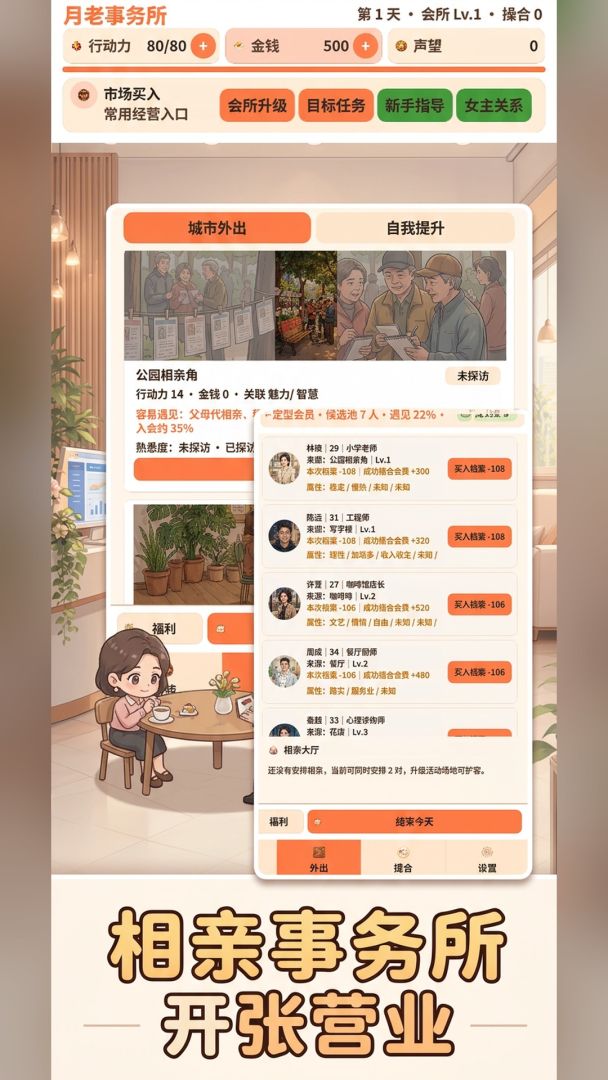 相亲模拟器游戏截图