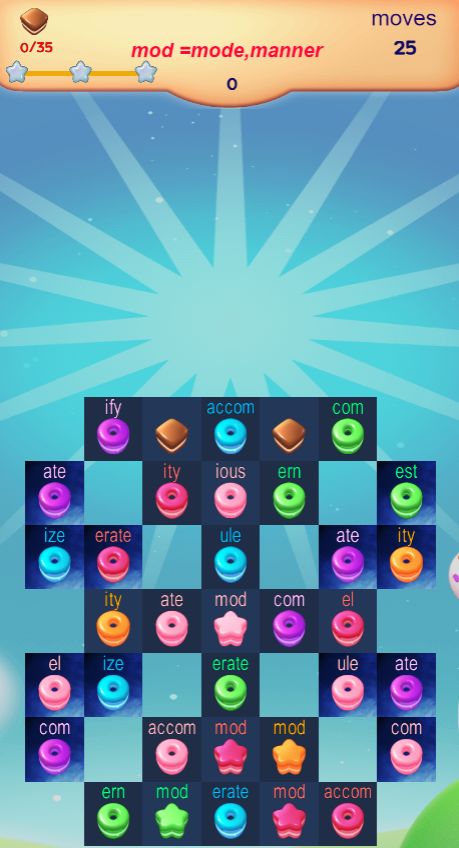 甜蜜英语消消乐游戏截图