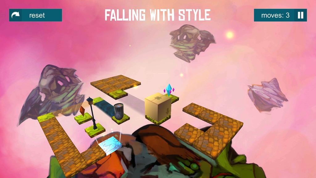 滚动的纸箱游戏截图