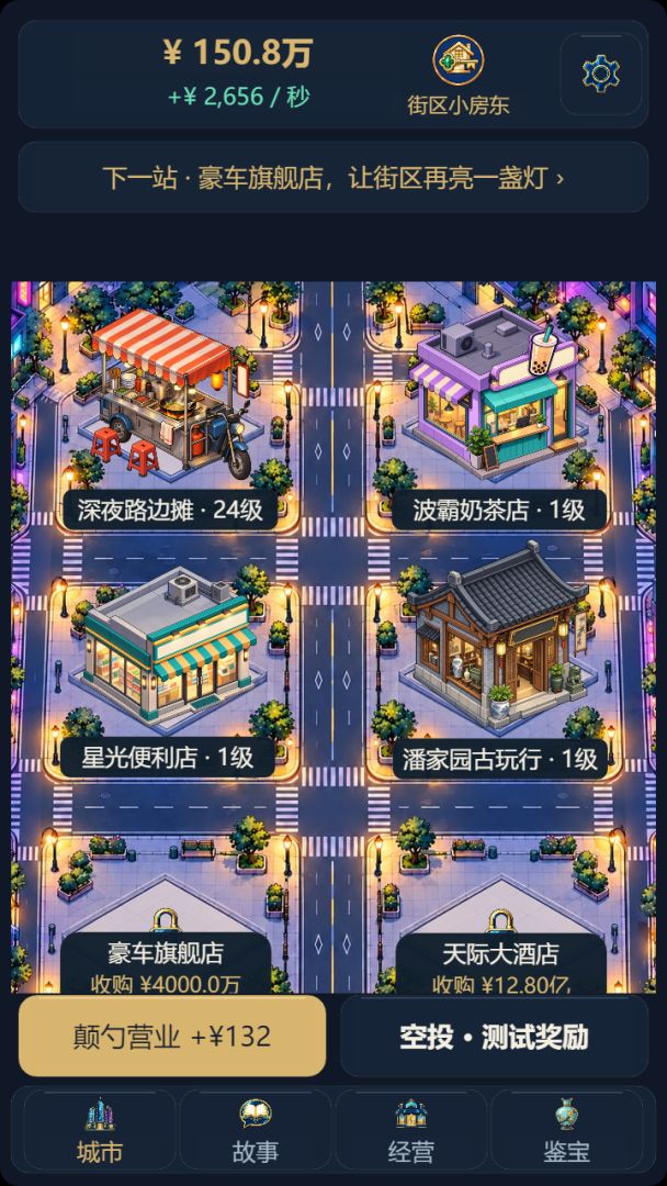 隐形神豪:从摆地摊到买下整座城游戏截图