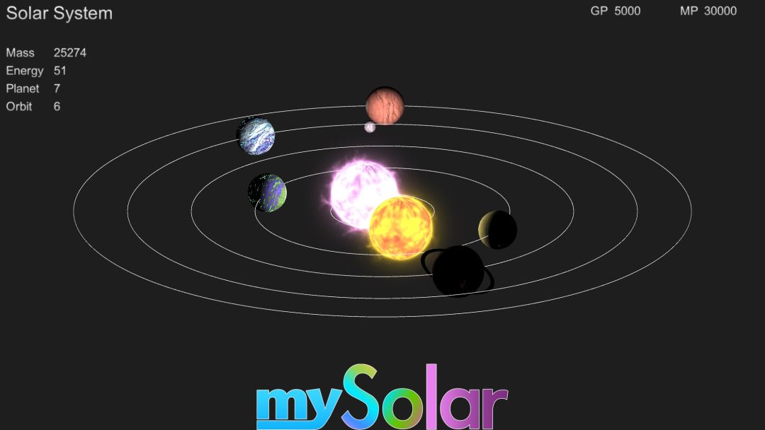 mySolar - 我的宇宙游戏截图