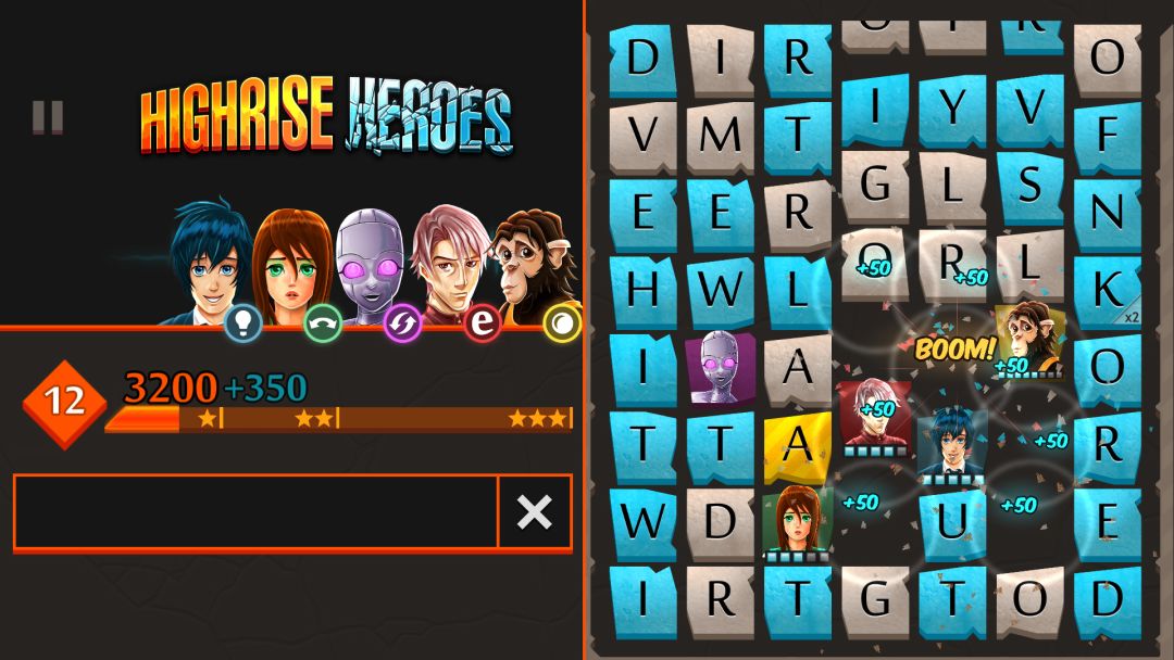 Highrise Heroes: Word Challenge游戏截图