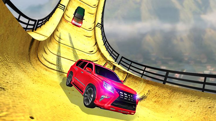 Mega Ramp Prado Stunts游戏截图