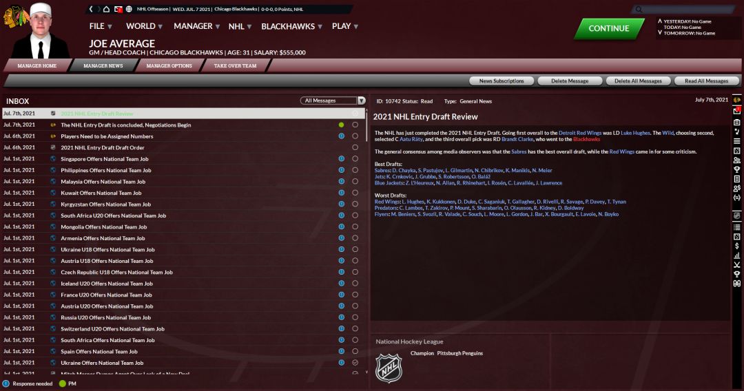 Franchise Hockey Manager 7游戏截图