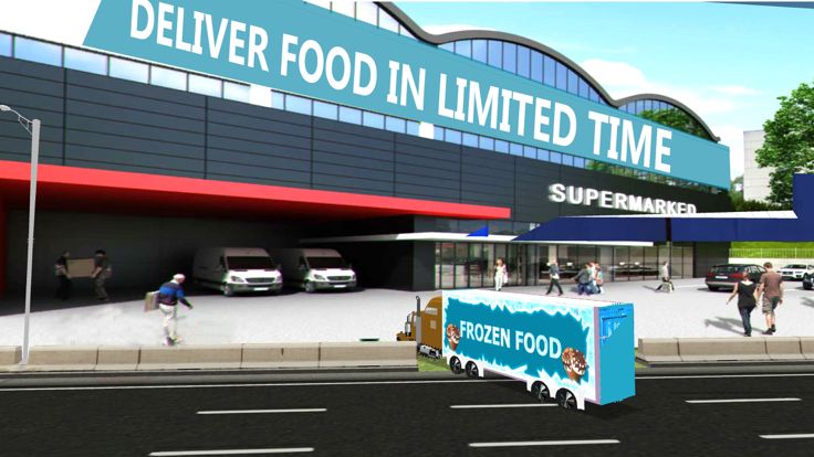 冷冻食品卡车模拟器＆交付模拟器游戏截图