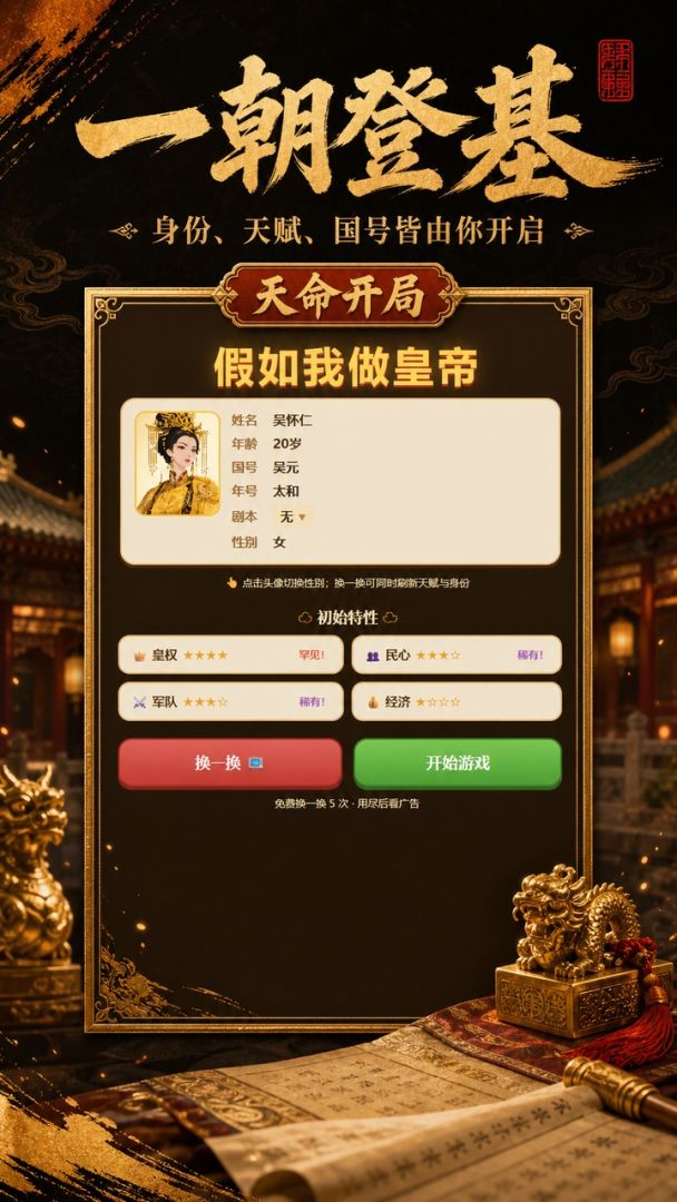 假如我做皇帝游戏截图